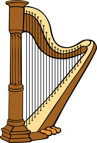 Harp vector image