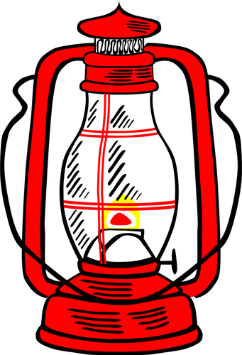 Hurricane lamp vector illustration