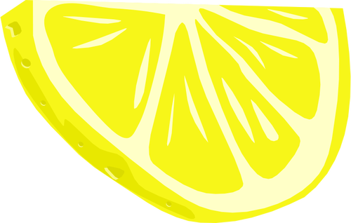 Sliced lemon vector clip art