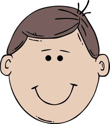 Homme visage Cartoon