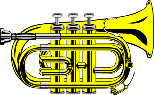 Pocket trumpet vector graphics