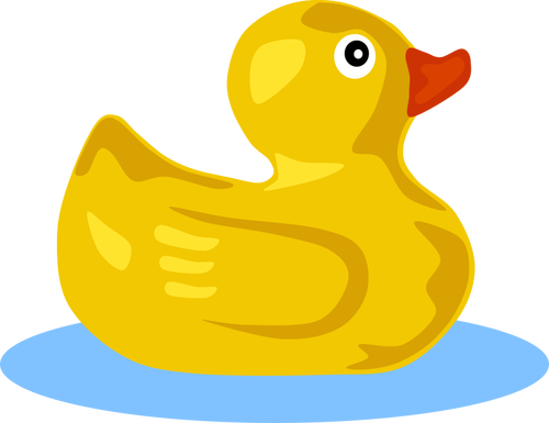 Ilustración de vector de pato de goma