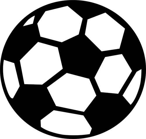 Vector de la imagen de pelota de fútbol - Vectores de dominio público