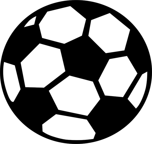 Vector image of soccer ball