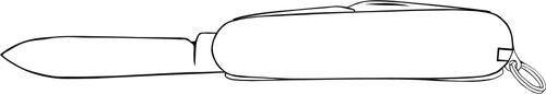 Ilustración de vector ejército suizo cuchillo