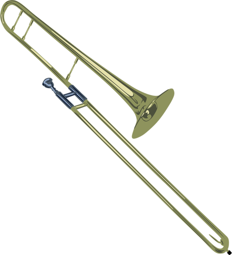 Vector image of trombone