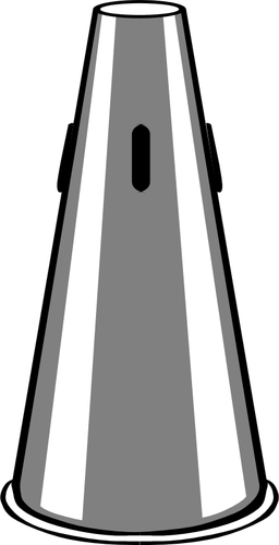Vector image of straight mute trumpet