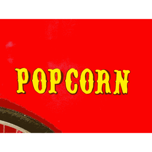 Popcorn teken vector tekening