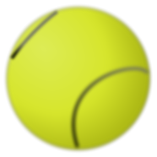 Vector image of tennis ball