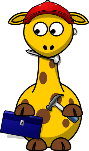 Giraffe with tollbox