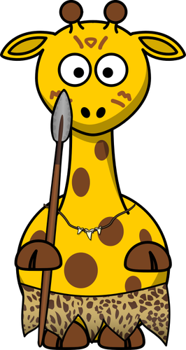 Vector illustration of wild tiger giraffe