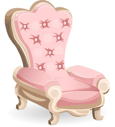 Pink royal chair