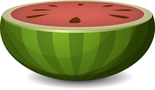 Vattenmelon hälften