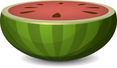 Melon d’eau moitié