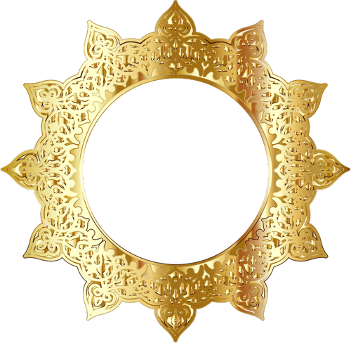 Декоративная золотая рамка