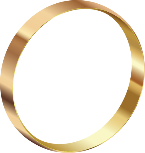 Gold ring standing