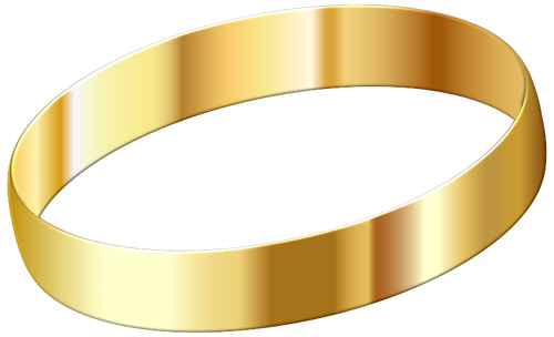 Golden wedding ring