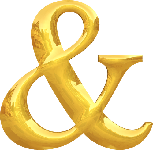 Gold Typografie &
