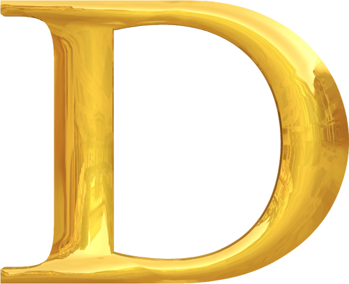 Gold Typografie D