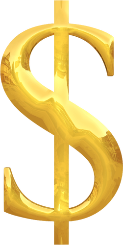 Gold typography $