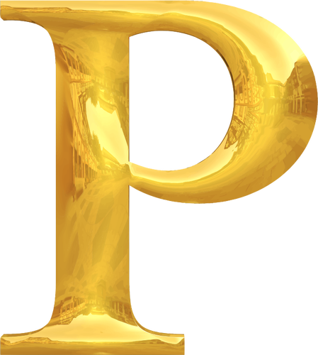 Zlatý písmeno P