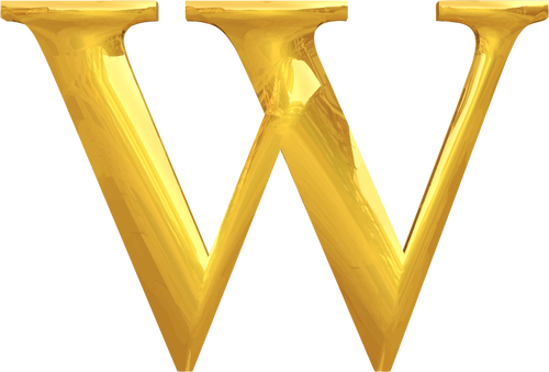 सोना typography W