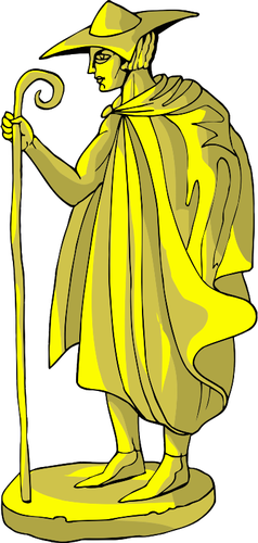 Symbole de la statue dorée