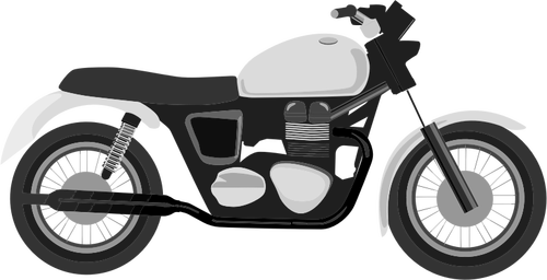 灰度摩托车