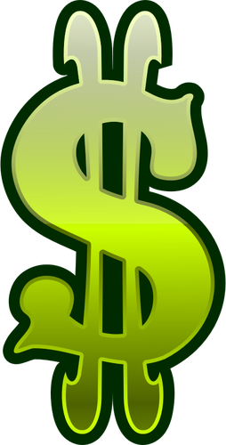 Green dollar sign