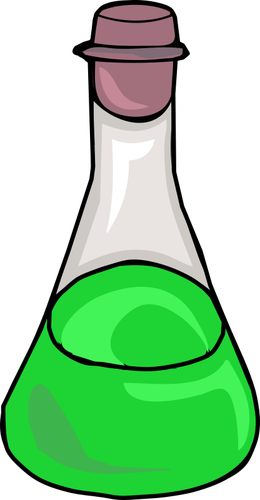 Green science bottle