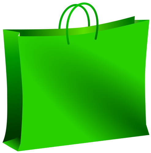 Green bag vector illustration