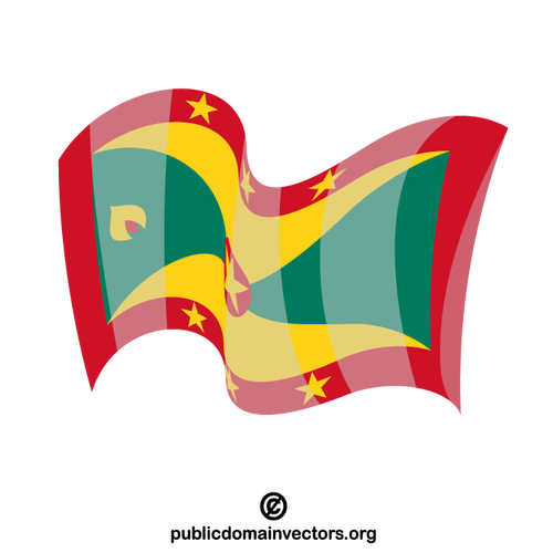 Grenada-Flaggenvektor