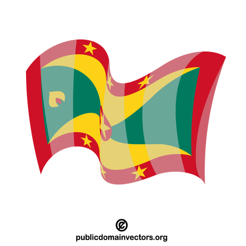 Grenada-Flaggenvektor