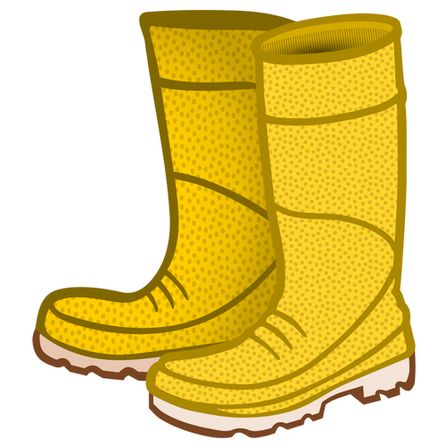 Gelbe Gummistiefel | Public Domain Vektoren