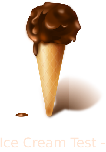 Image de crème glacée au chocolat
