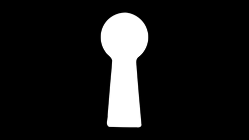 Schlüsselloch-silhouette