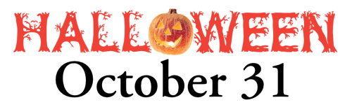 Halloween October 31 sign vector image
