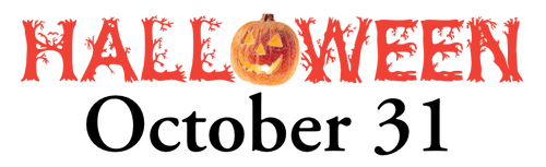 Halloween October 31 sign vector image