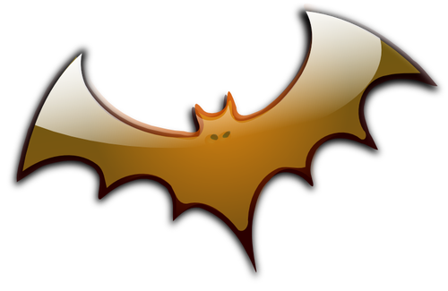 Brown Halloween bat vector image