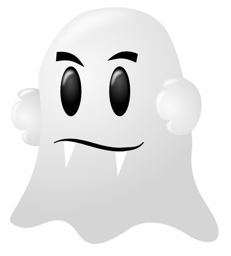 Witte ghost vectorillustratie