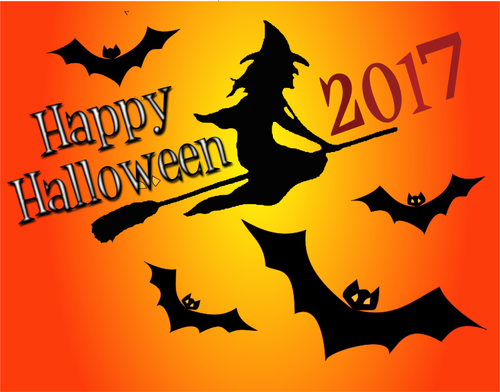Halloween bats poster
