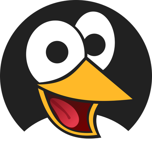 Pinguïn lachen vectorafbeeldingen