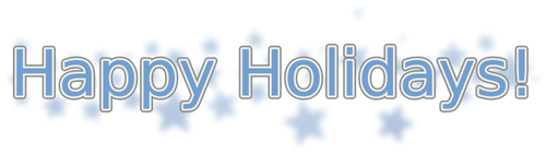 Happy Holidays Vector Text