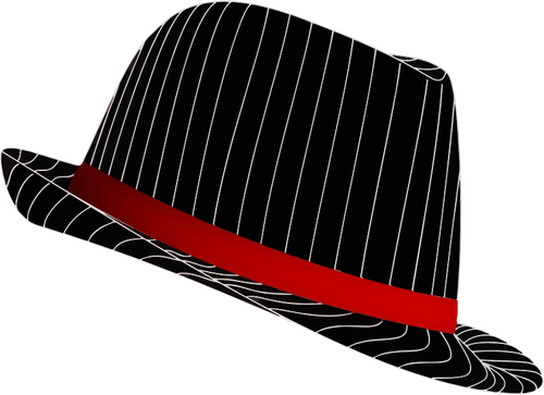Prążkowana kapelusz