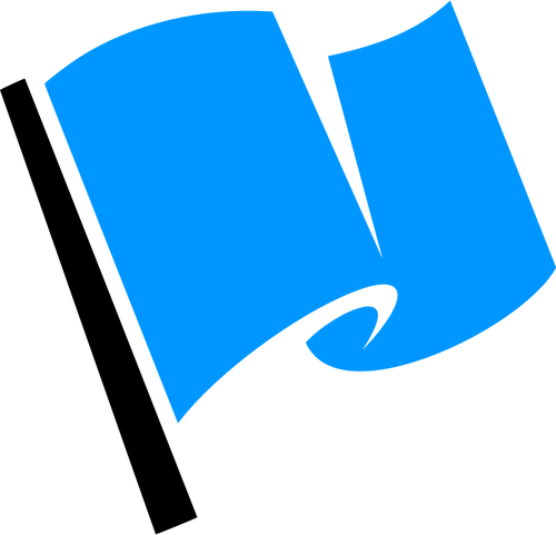 Blue flag icon