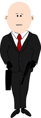 Assassin in business suit
