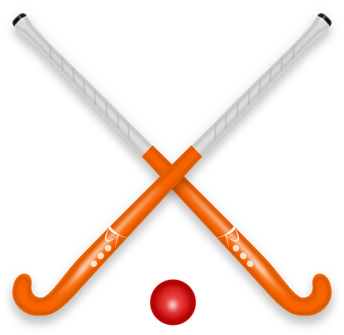 Hockeyschläger und ball