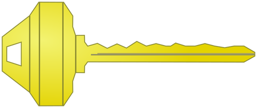 Gelbes Haus-Schlüssel
