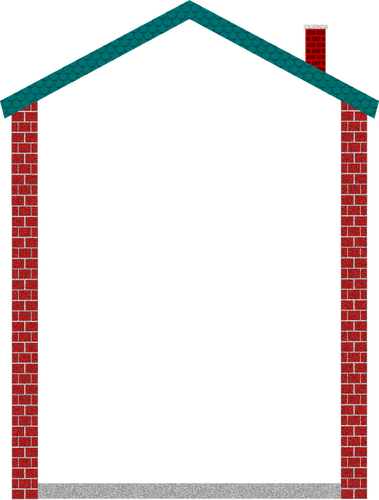 Huis grensbeeld vector