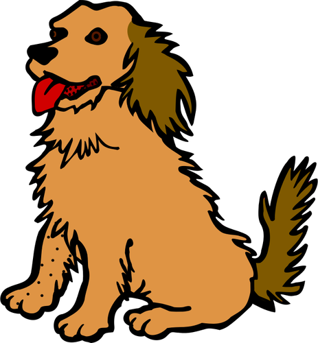 dog tongue clipart